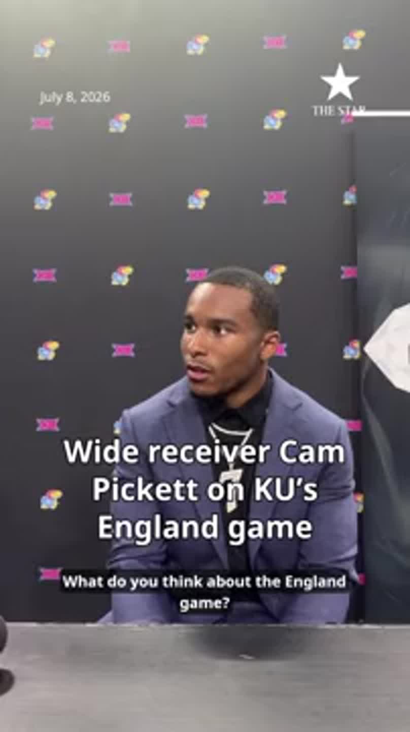 Wide receiver Cam Pickett on KU’s upcoming England game