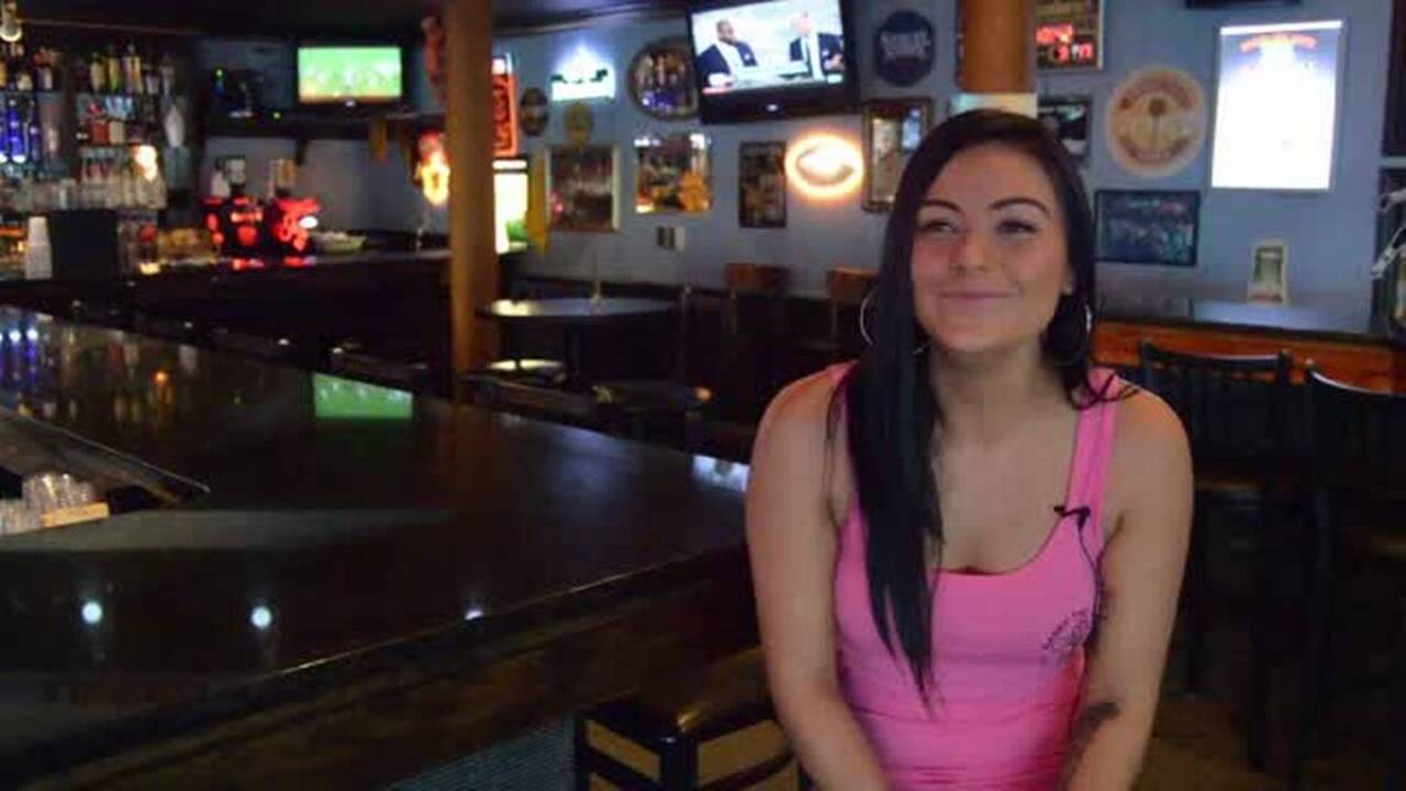 Samantha Smith at Harry the Hat's in North Myrtle Beach loves Nicki Minaj, Cam Newton, and can rap better than you