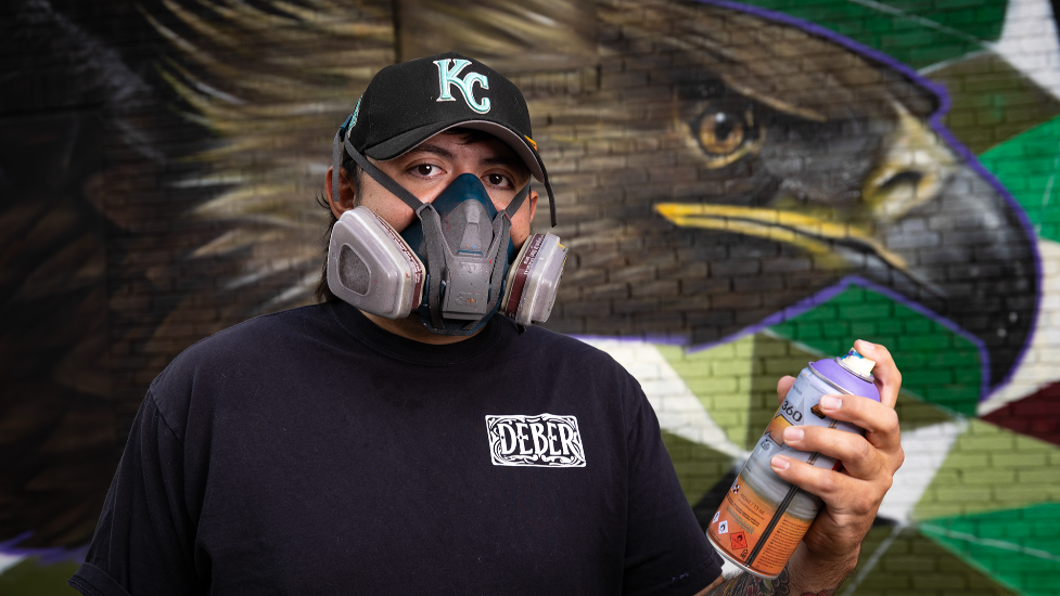Murals of historic figures appearing around Wichita