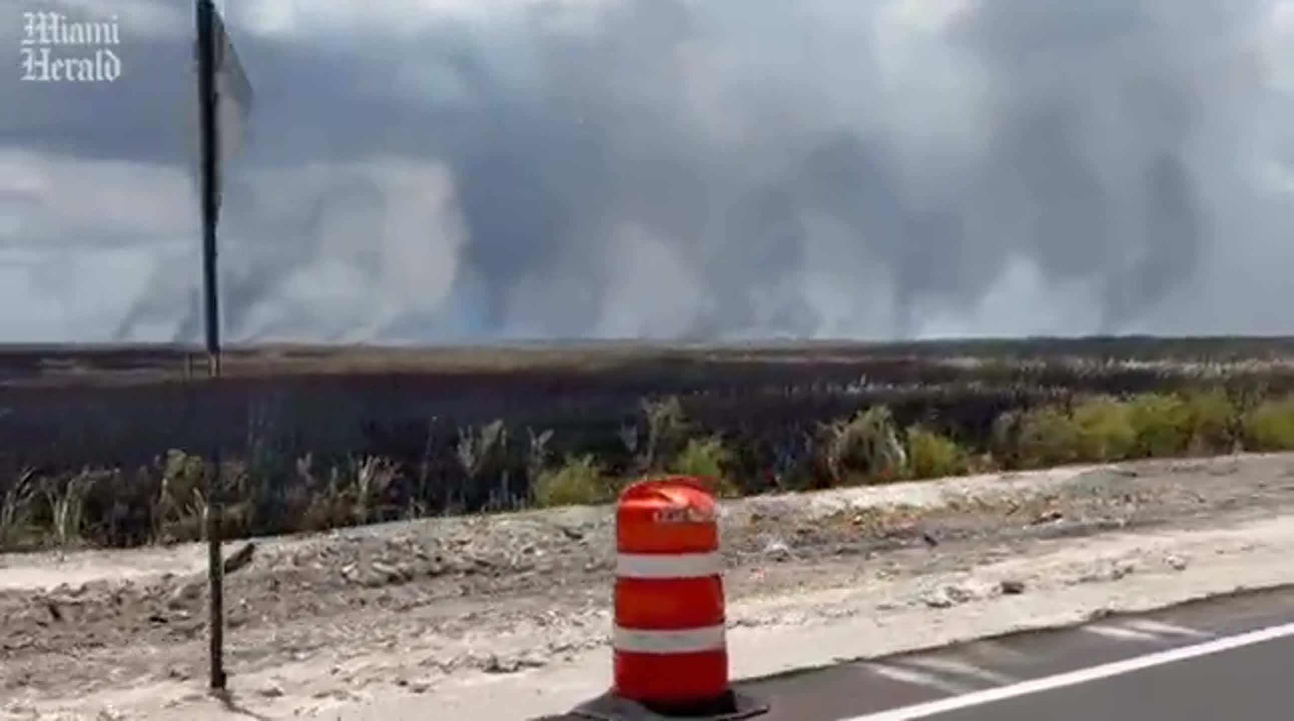 Wildfire burns 2,500 acres in Florida Everglades, feds say