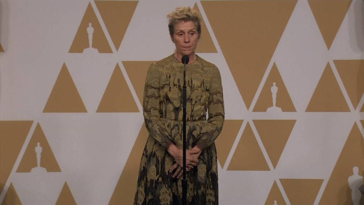 Frances McDormand: We are not going back...I think the inclusion rider will have something to do with that