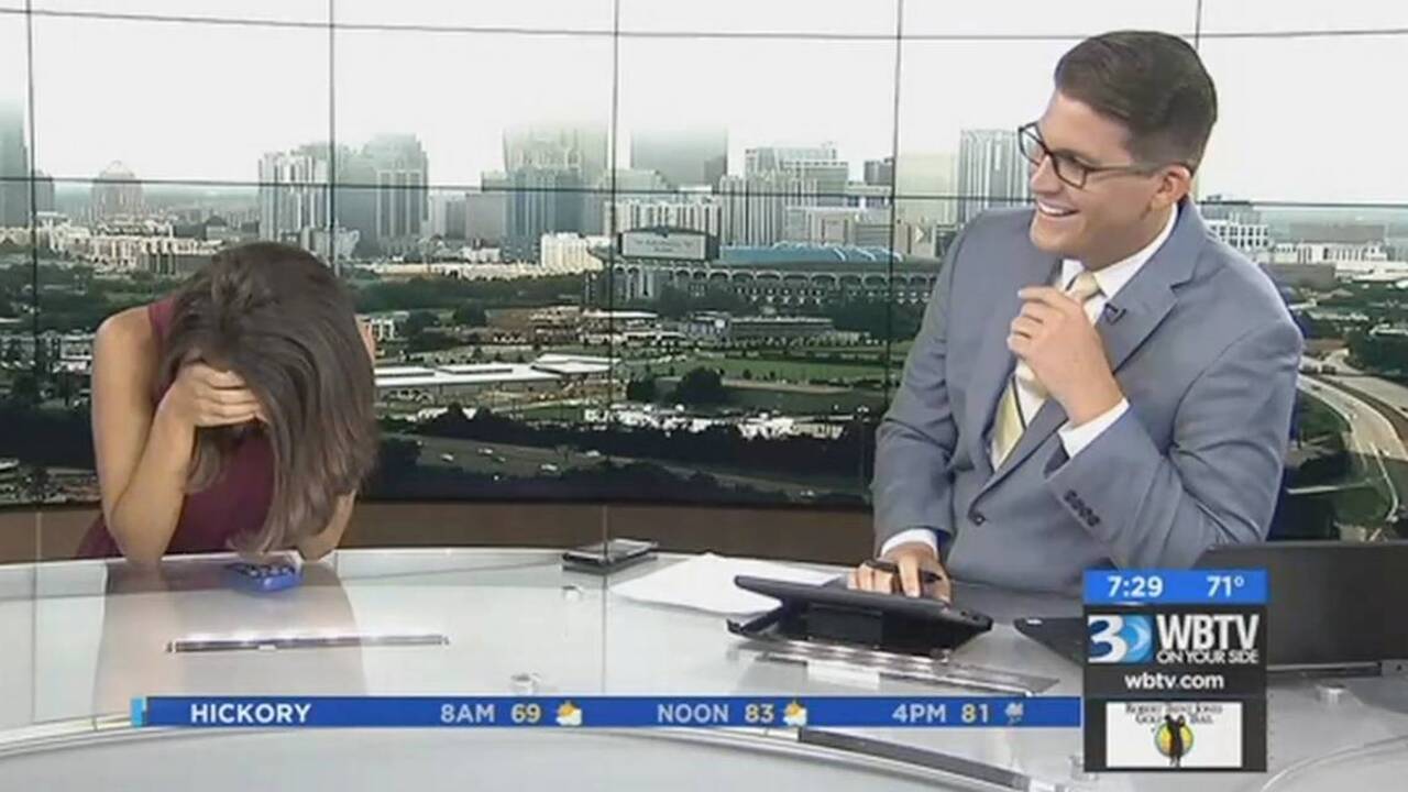 The usual morning TV banter ... until your co-anchor belches