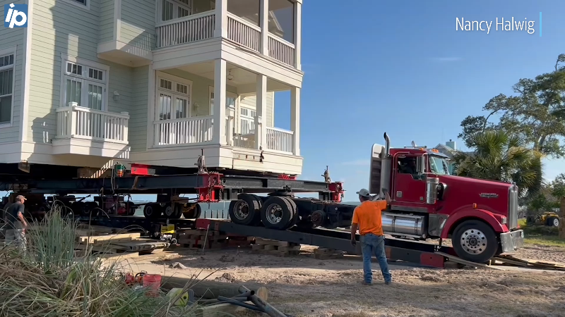 Video shows home on SC island moved from beach to higher ground due to erosion, tides