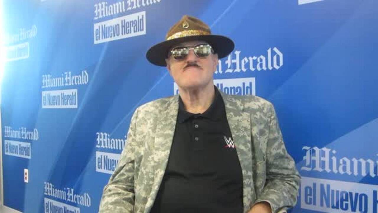 WWE Hall of Famer Sgt. Slaughter in Miami promoting WrestleMania Axxess Orlando 2017 (Part 1)