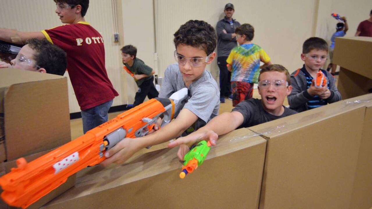 What’s it like to be in an all out Nerf war? This video shows you