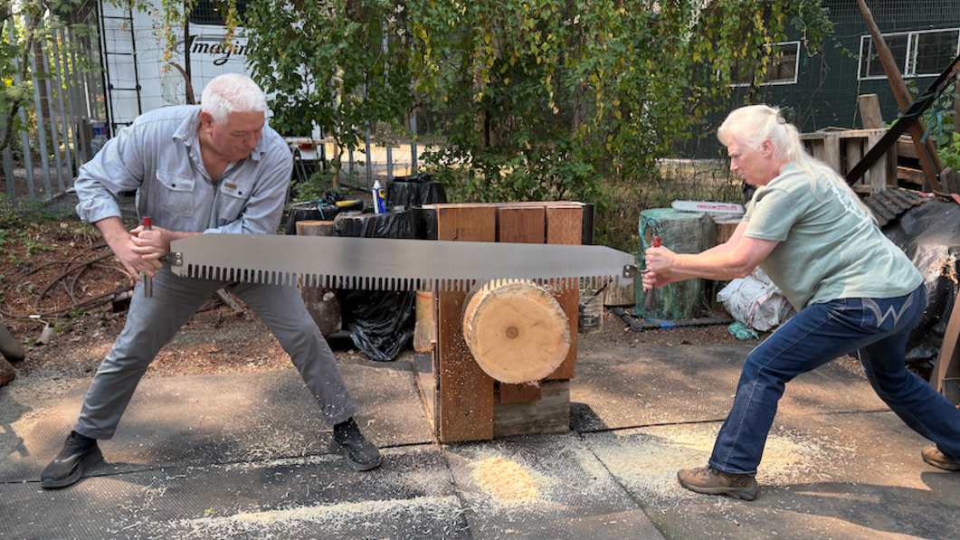What does it take to compete in the 'Granddaddy of All Logging Shows'?