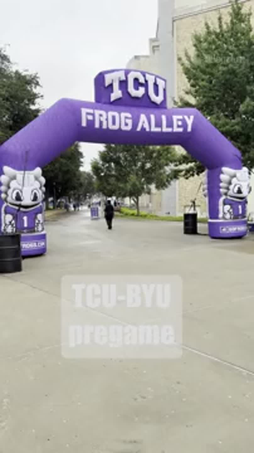 TCU makes 'Frog Walk' before game against BYU