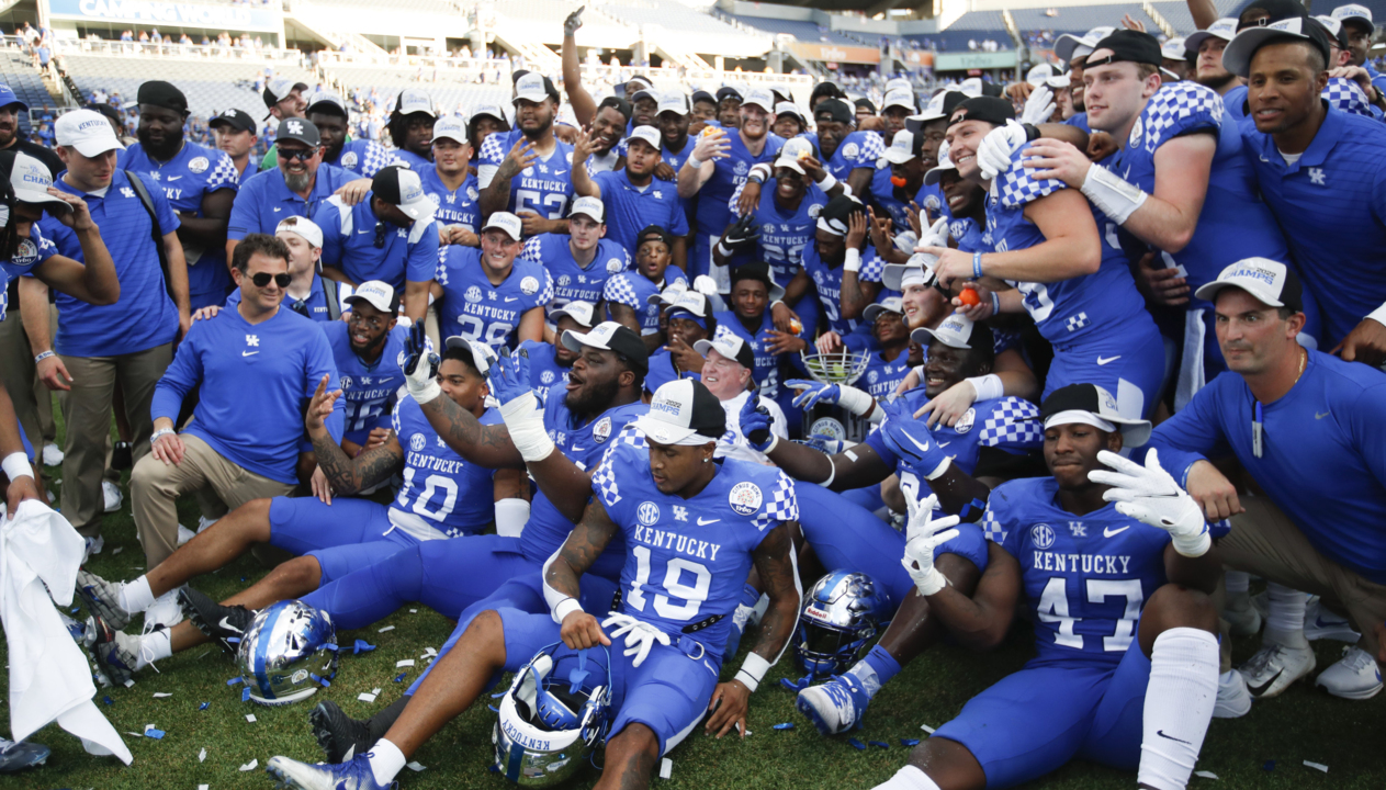 Postgame celebration: Watch UK football toast its Citrus Bowl win over Iowa
