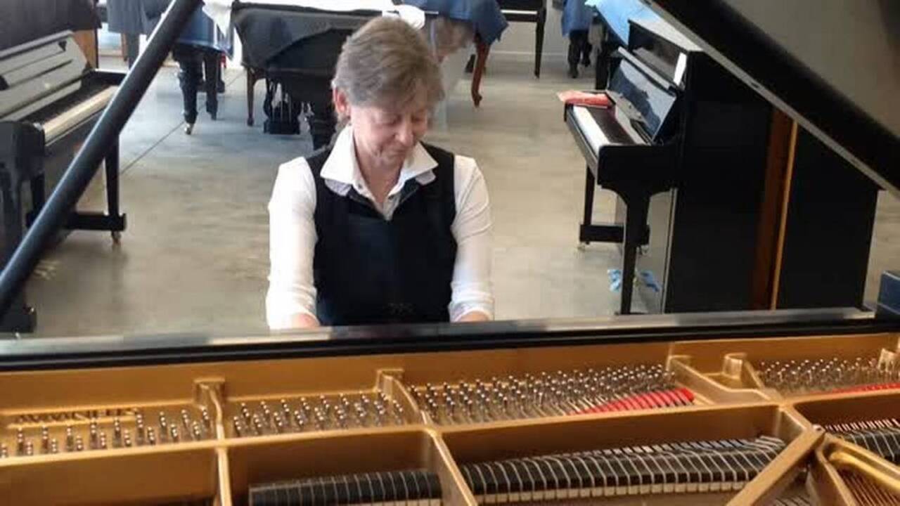 Sally Phillips strives to keep pianos new and old in perfect tune
