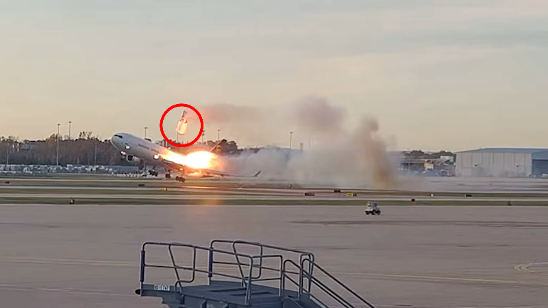 Surveillance video shows engine detaching from UPS plane that crashed in Louisville