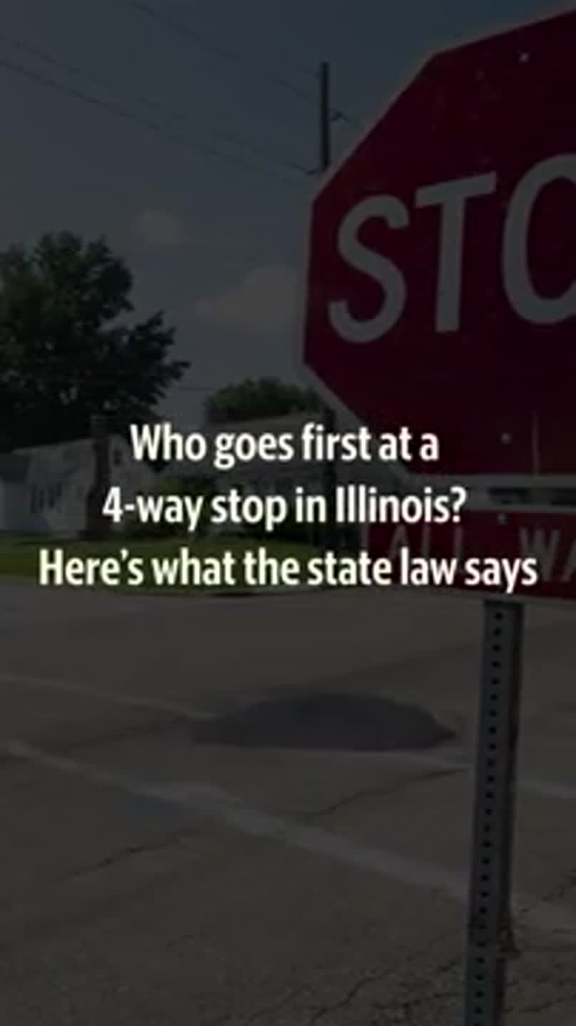 Who goes first at a stop sign? Here's what Illinois state law says