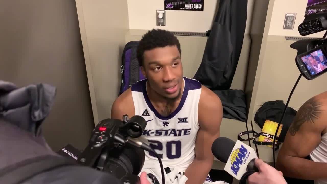 K-State junior G Xavier Sneed talks about his big day against TCU