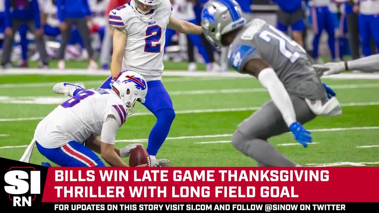 Bills win Thanksgiving thriller over Lions