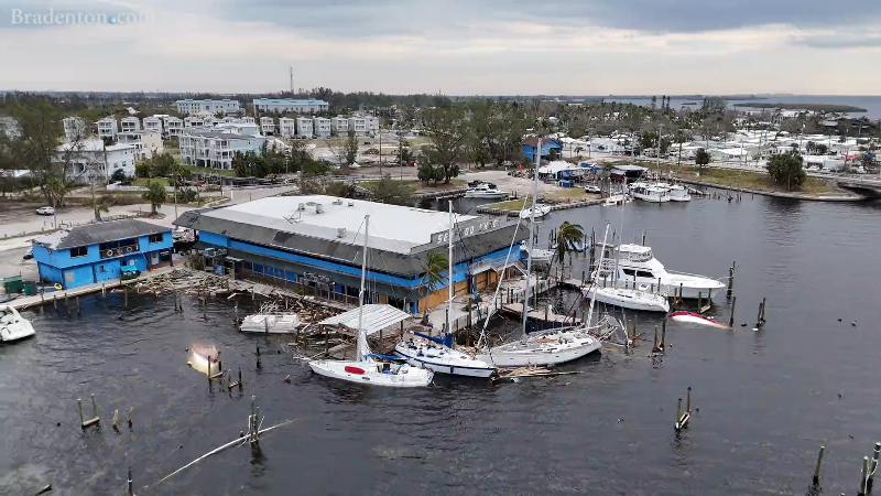How did the Seafood Shack fare after Hurricane Milton? Take a look