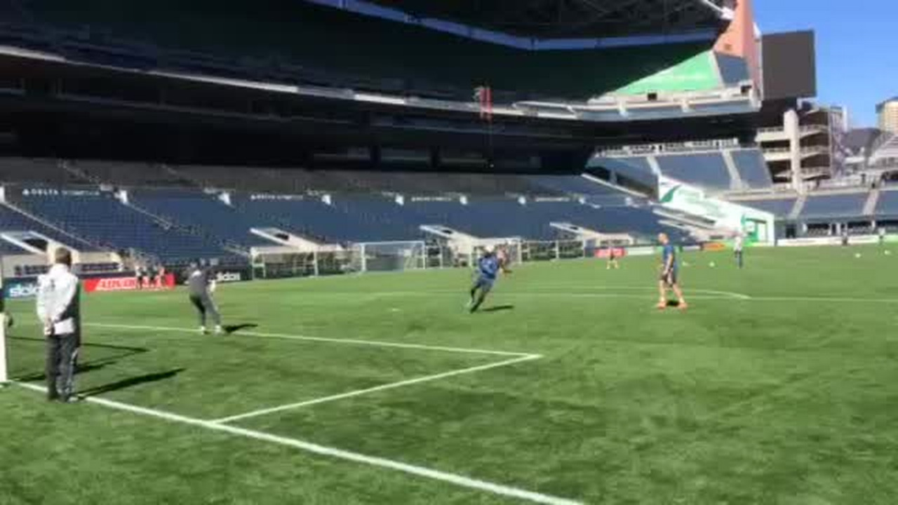 Sounders training at CenturyLink Field
