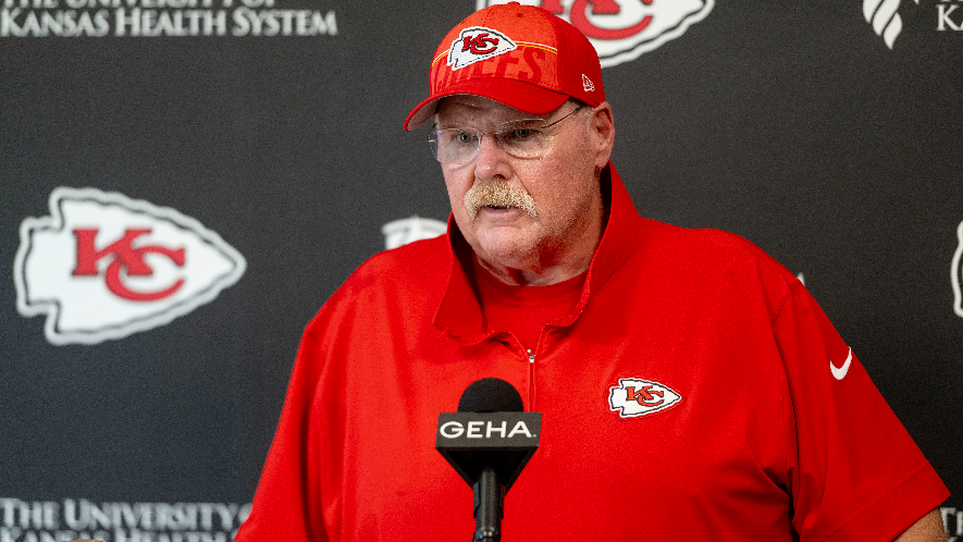 Coach Reid gives an update on injury to Travis Kelce