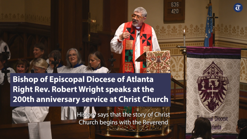 Bishop of Episcopal Diocese of Atlanta speaks at Christ Church bicentennial in Macon
