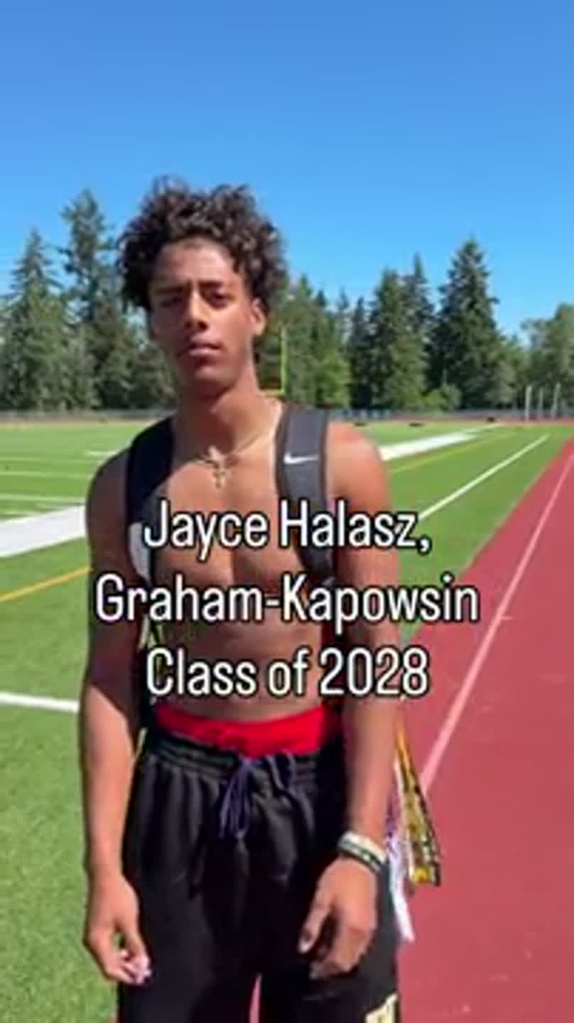 Graham-Kapowsin's Jayce Halasz discusses recruiting, upcoming high school football season