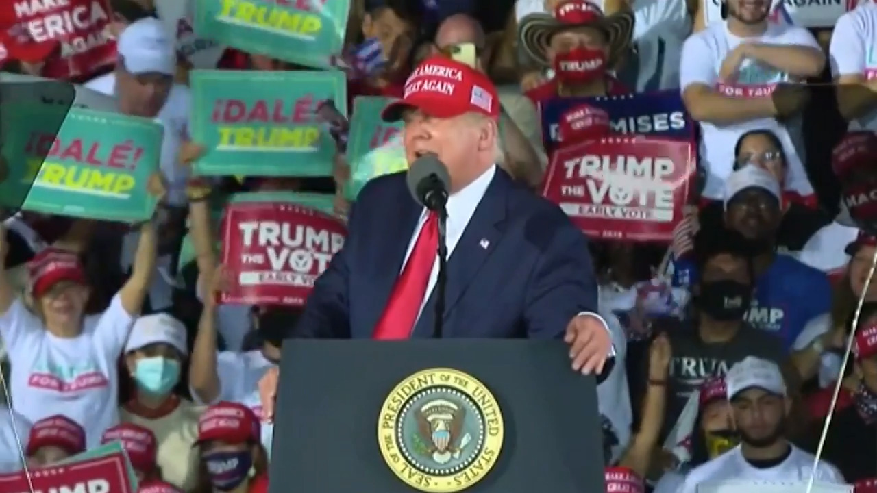 After “Fire Fauci” chant in Miami, Trump tells crowd: “Let me wait till a little bit after the election”