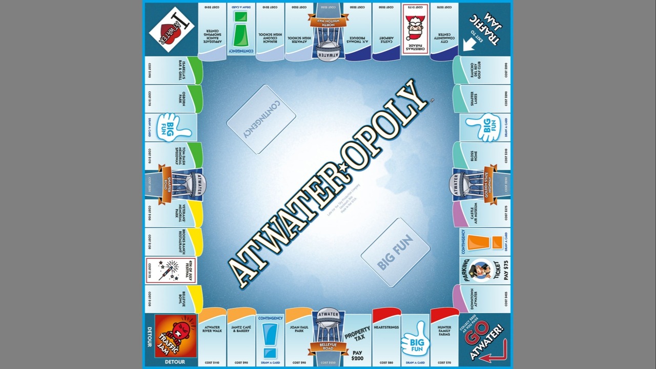 Do you like winning at Monopoly? Now you can build hotels on ‘Downtown Atwater’