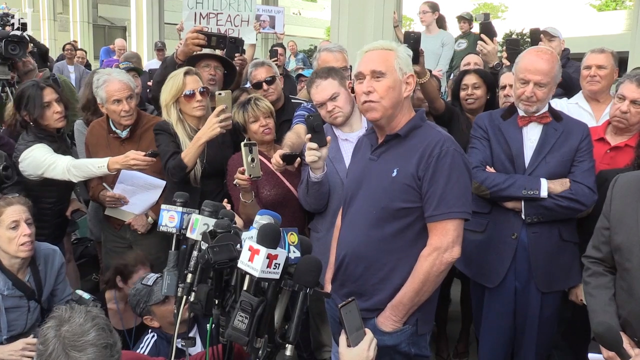 Roger Stone says he’ll plead not guilty