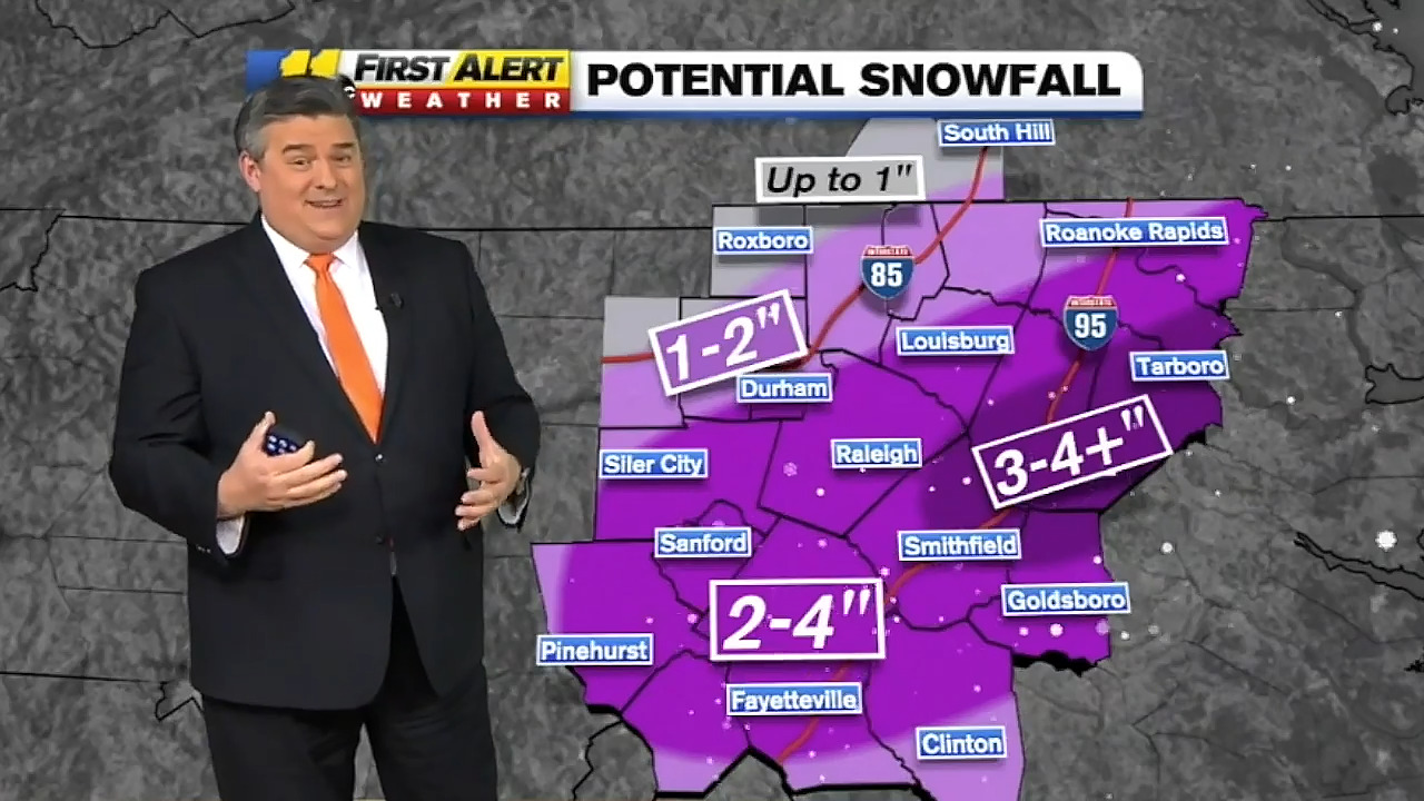 Snow expected to start Friday afternoon in the Triangle (Video ...