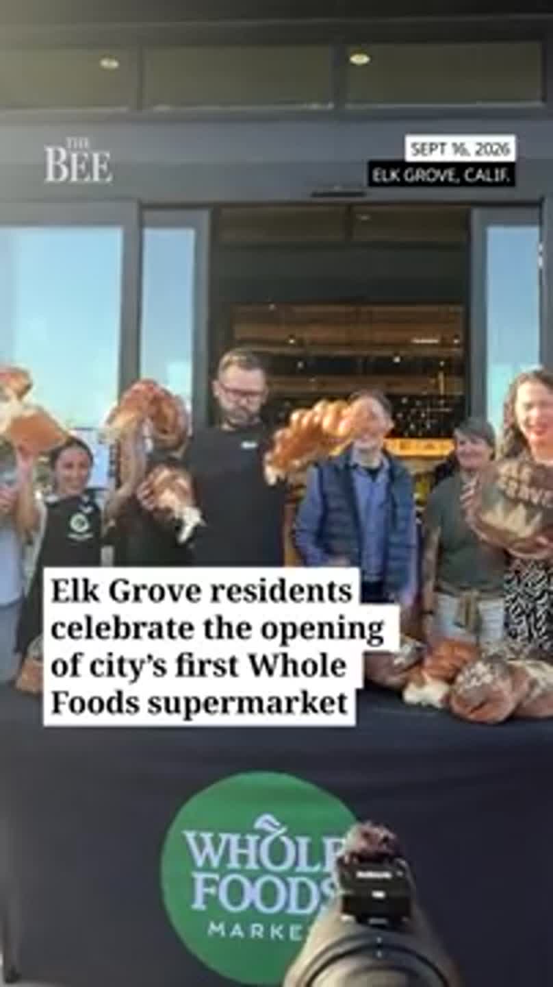 Watch Elk Grove residents celebrate their first Whole Foods store opening