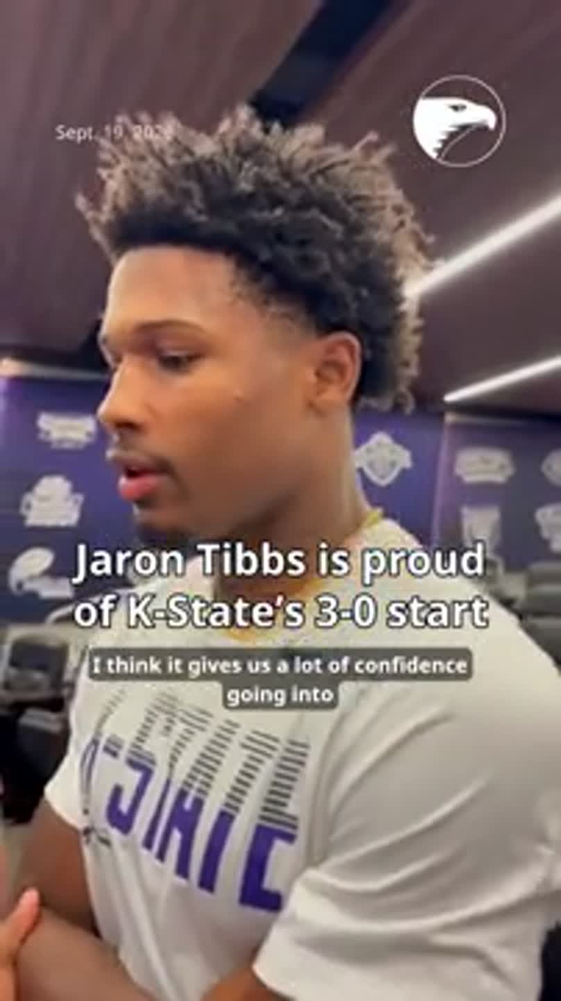 Jaron Tibbs is proud of K-State’s 3-0 start