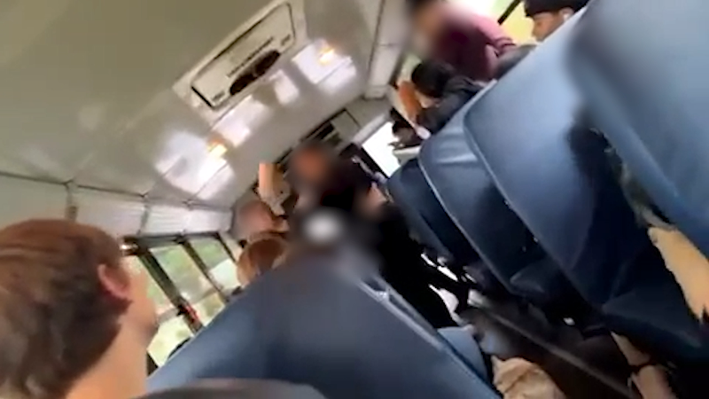 Cellphone video shows middle school student beating girl with stainless steel tumbler