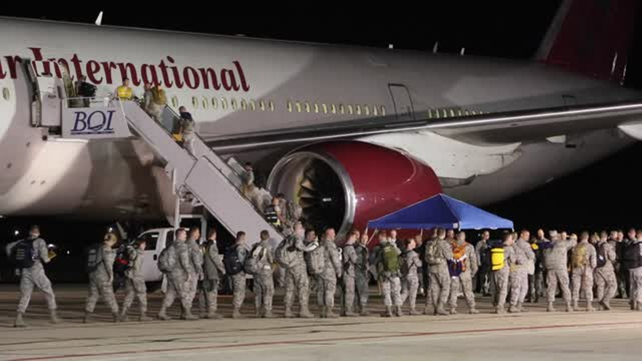 Idaho Air Guard troops deploy to Middle East