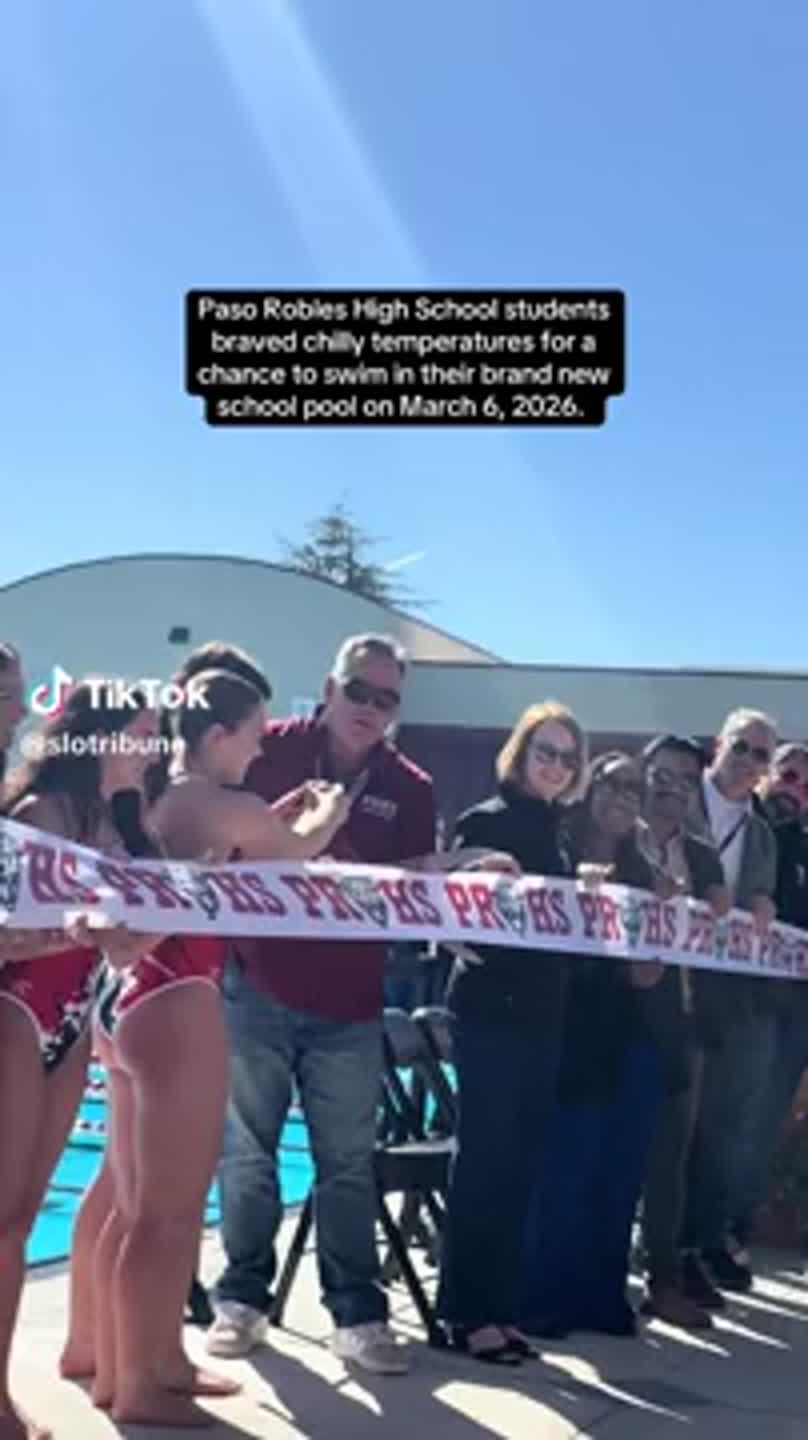 Paso Robles High School unveils long-awaited swimming pool