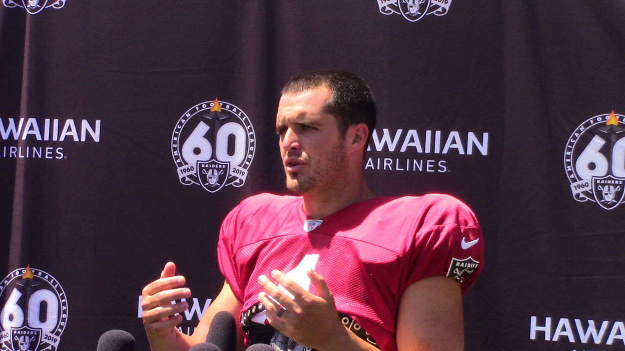 Raiders’ Derek Carr talks Antonio Brown and expectations for the offense