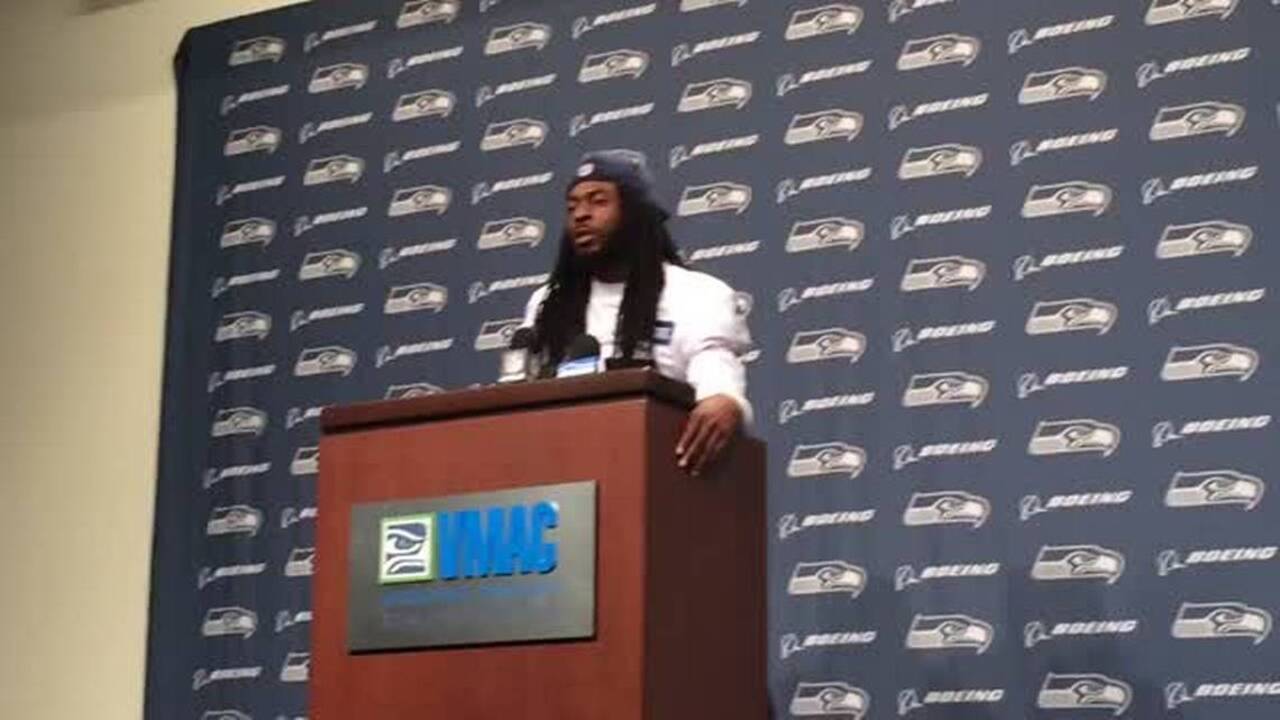 Richard Sherman fed up with killings in our society, takes no questions