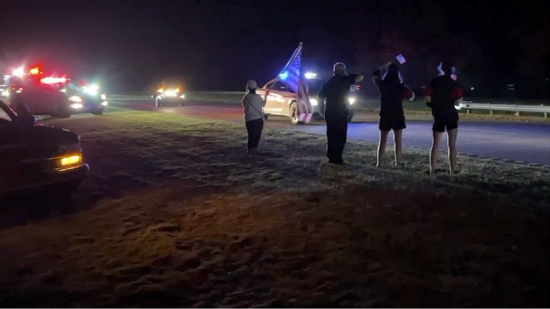Video: Highway procession for Beaufort marine pilot who died in Ca training accident