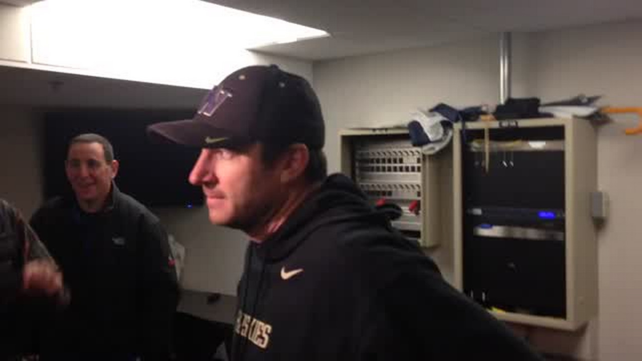 VIDEO: Huskies OC Jonathan Smith talks Jake Browning, Utah, more