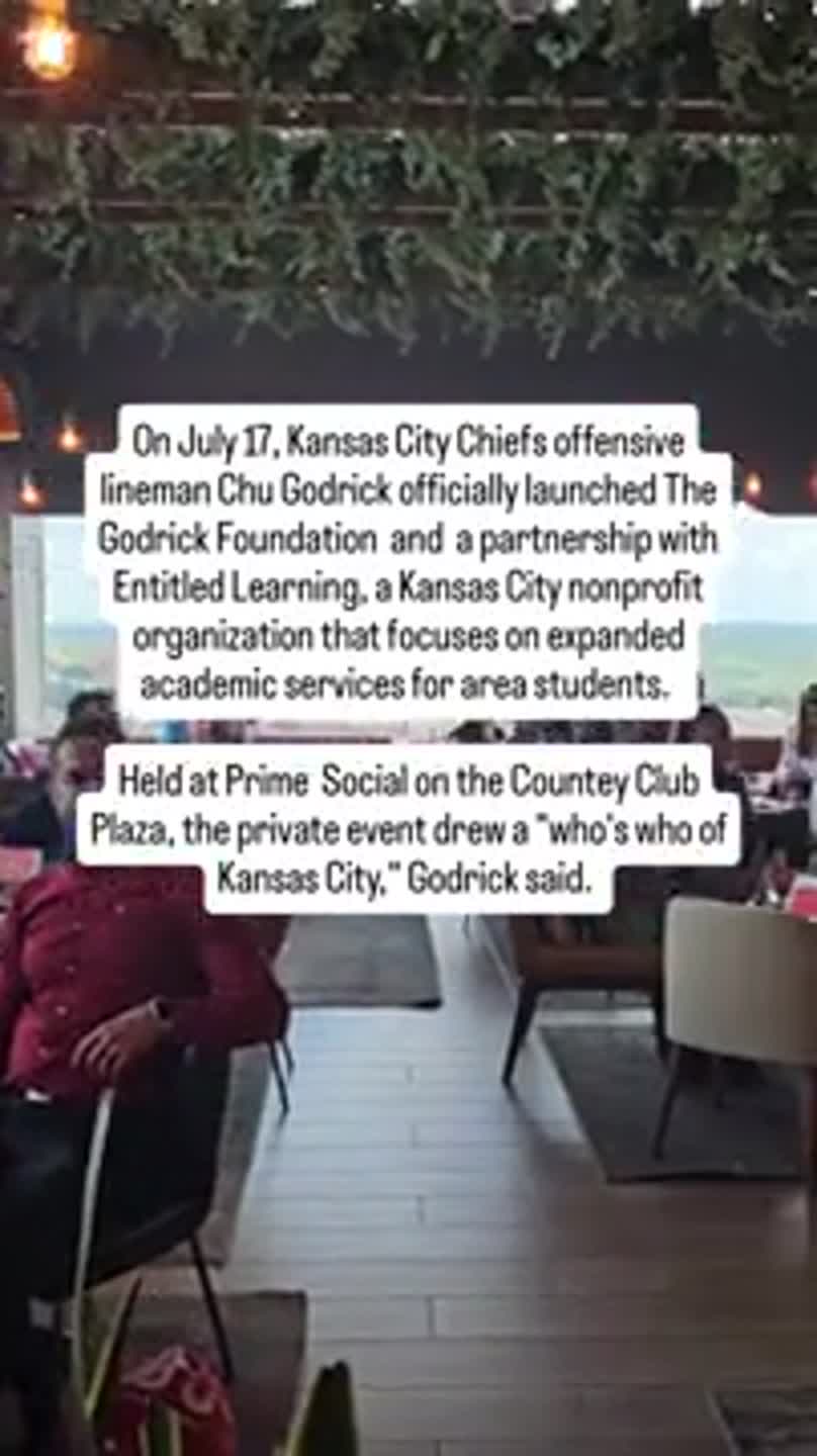 Kansas City Chiefs' Chu Godrick on his new foundation