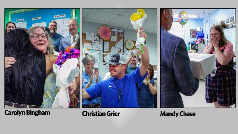 Watch as three teachers learn they're finalists for Muscogee County Teacher of the Year