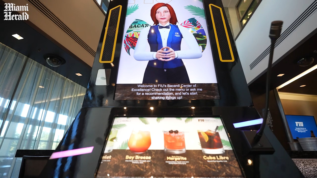 Meet Cecilia, the world’s first interactive robotic bartender
