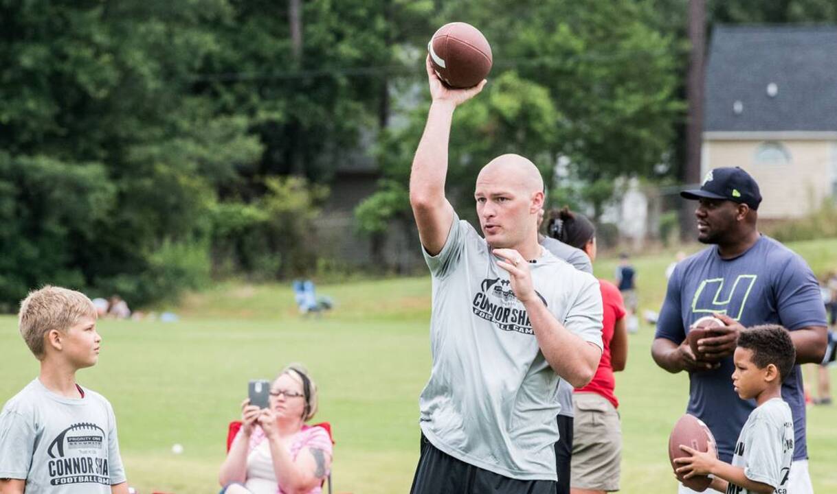 Connor Shaw mic'd up at football camp: 'It's something I love to do'