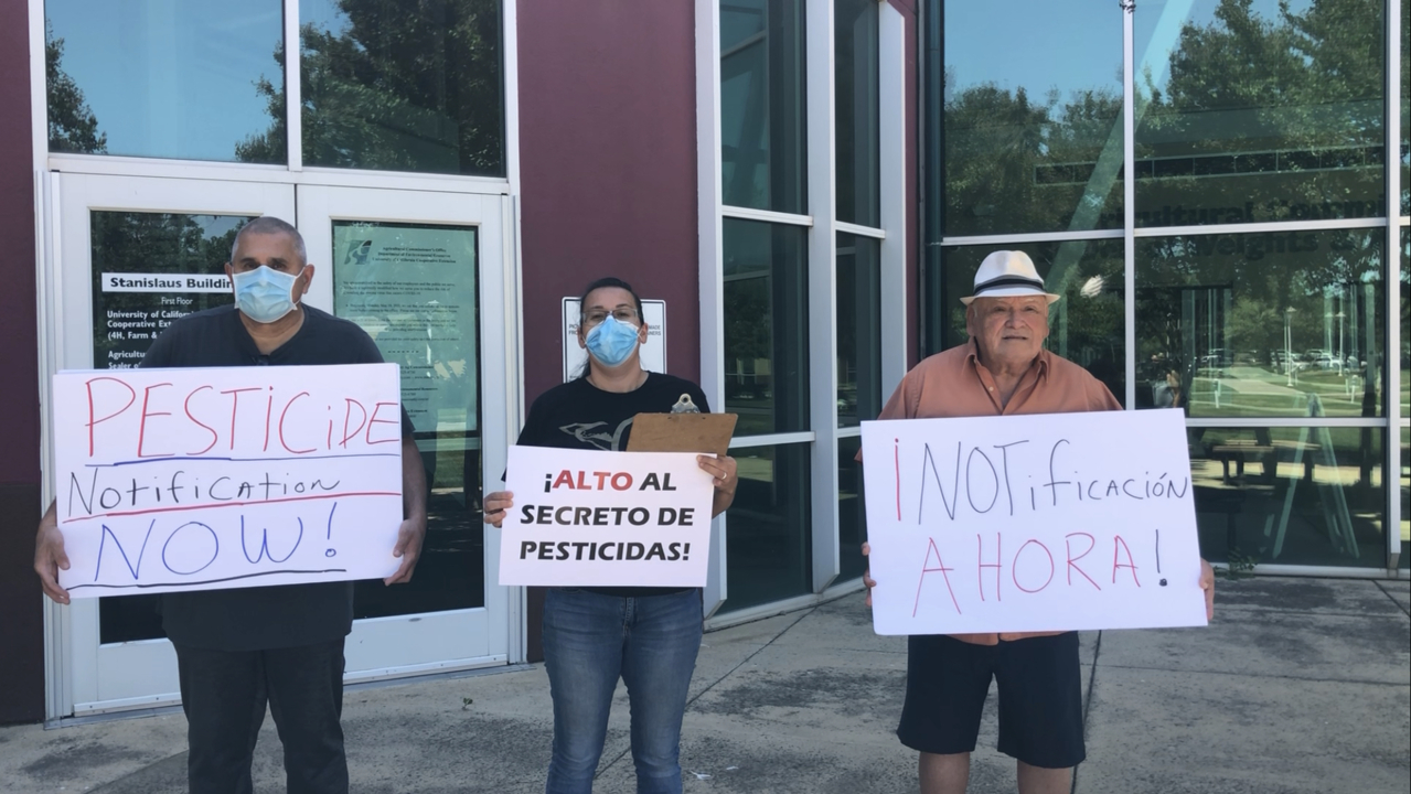 State seeks comment on how to better notify neighbors of spraying. Grayson took lead