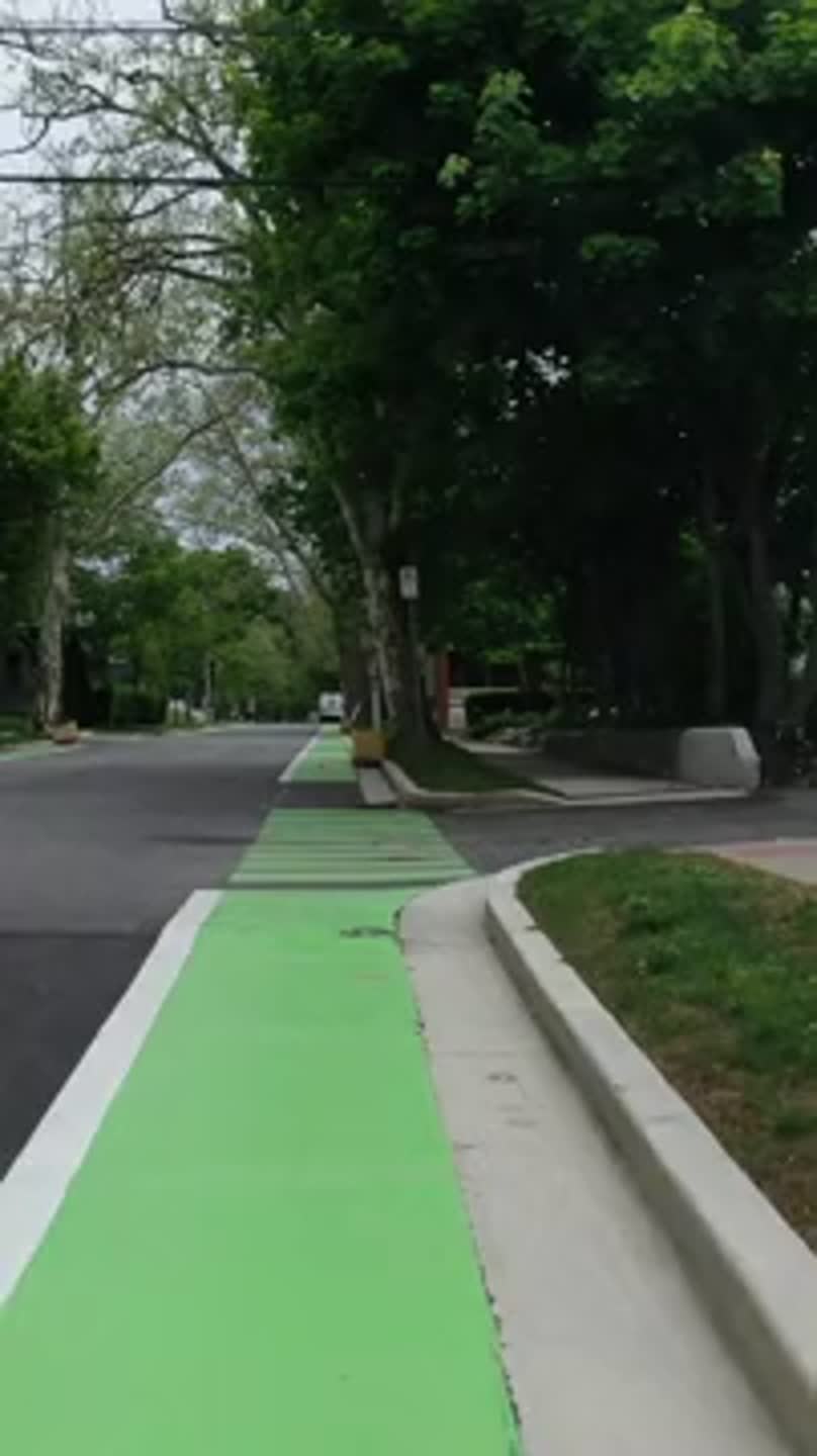 See the new bike lanes on Foster Avenue in State College