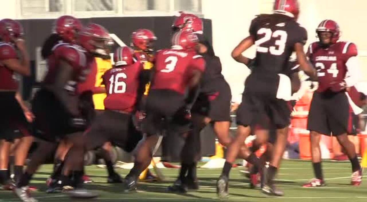 Sights, sounds from USC's open Tuesday football practice