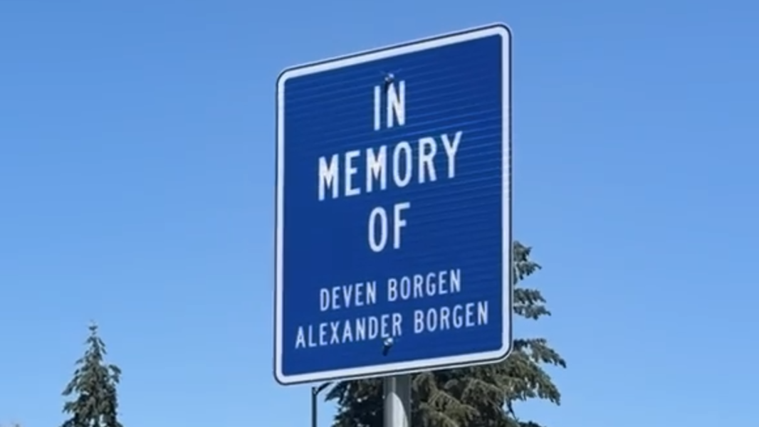 Lacey community gathers for unveiling of sign honoring Borgen brothers