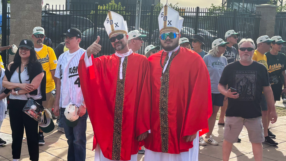 Did you see the popes when the A's played the Chicago White Sox?