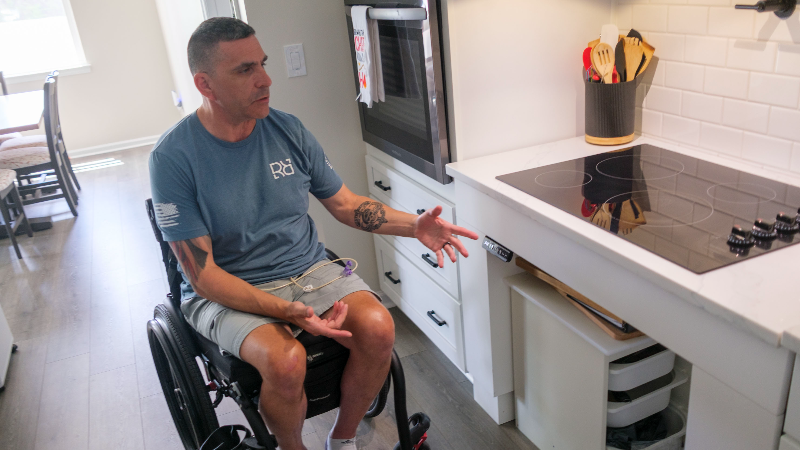 Veteran and firefighter Normad Dumais Jr. received a fully renovated 'smart home' in North Myrtle Beach, SC
