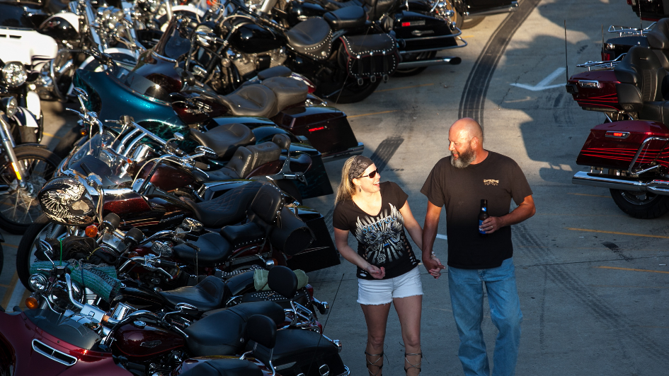 Here's what it looks like inside the Myrtle Beach Bike Rally