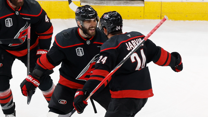 Four goals in 14 minutes: Canes defeat Vegas in OT