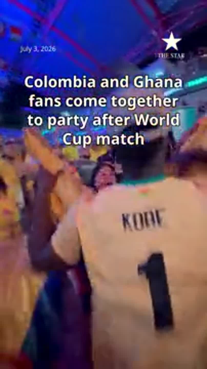 See how Colombia and Ghana fans at KC watch parties reacted to World Cup match