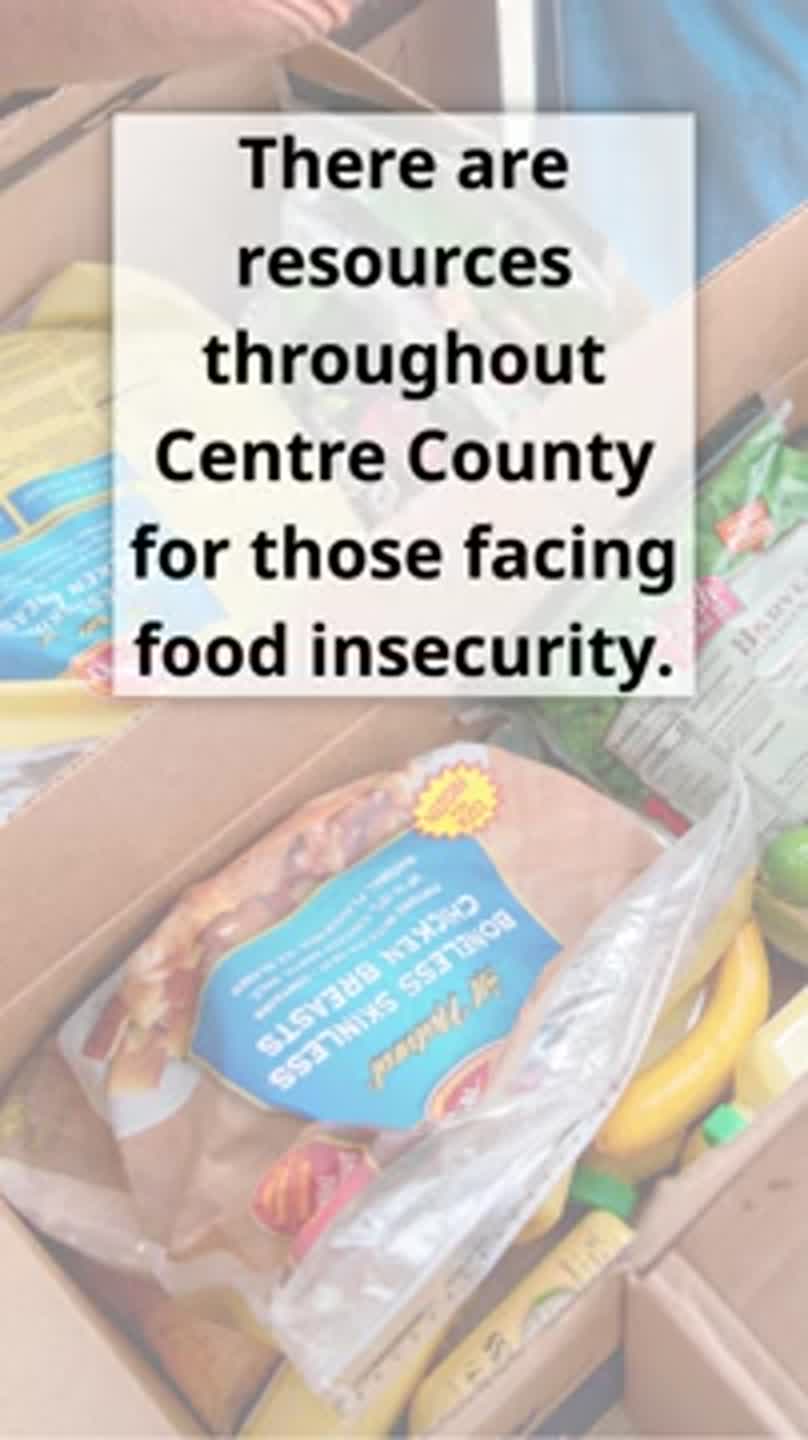 Centre County resources for food insecurity