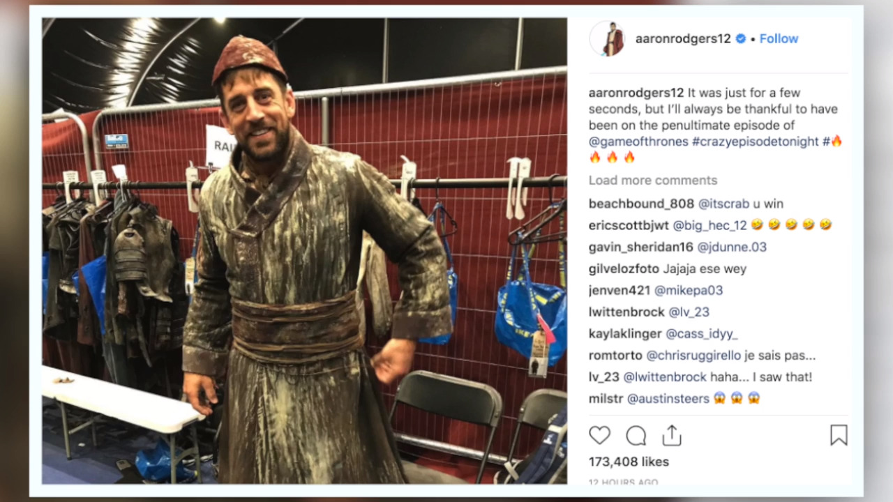 Aaron Rodgers made his dream ‘Game of Thrones’ cameo. Was the QB sacked in King’s Landing?